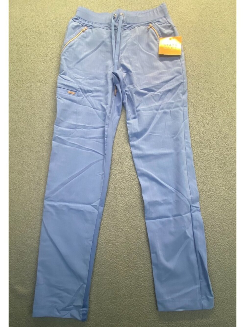 Cie/Blue  Cherokee Scrubs Statement‎ Mid Rise Drawstring Pant CK055 CARGO Sz XS